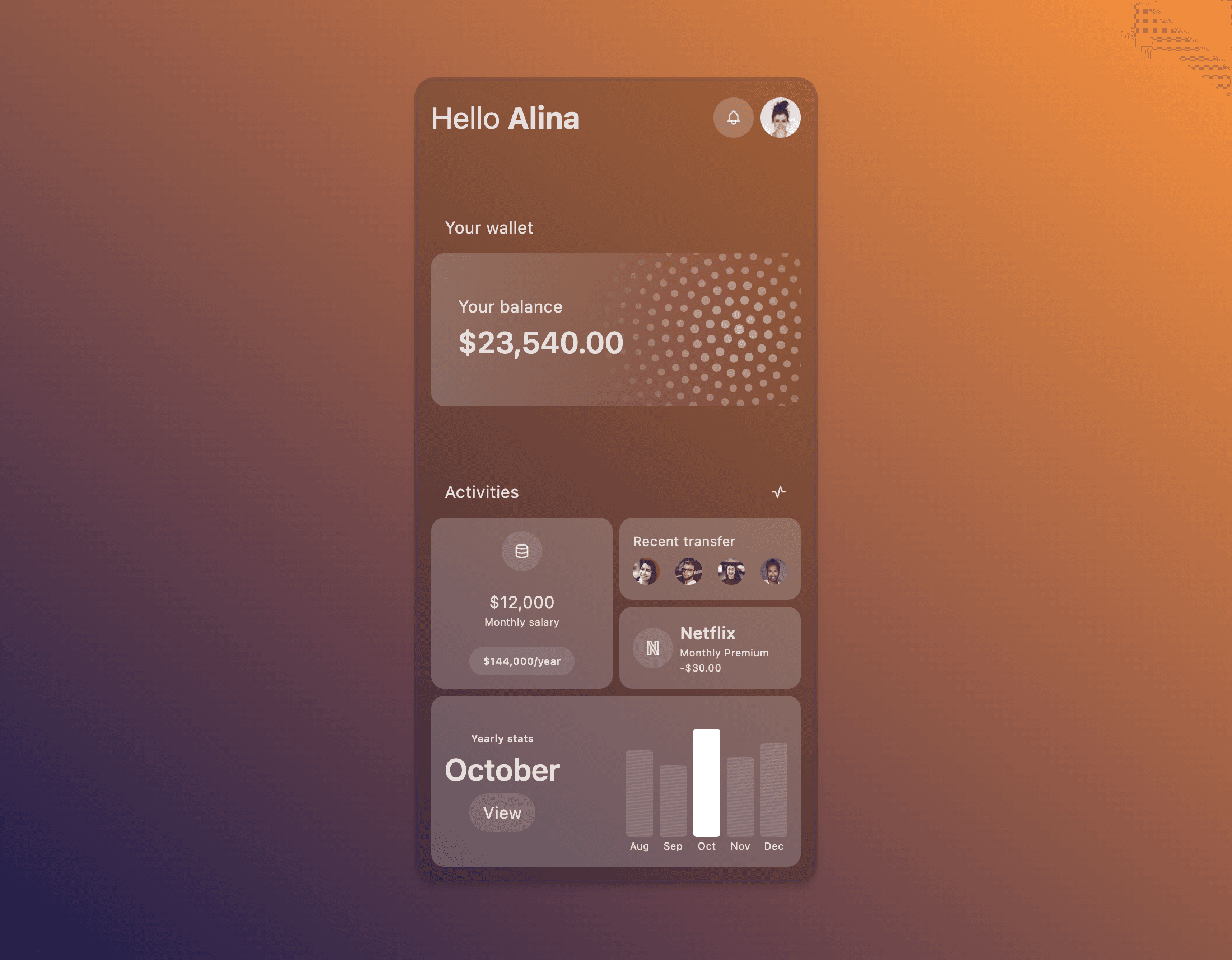 Banking App UI