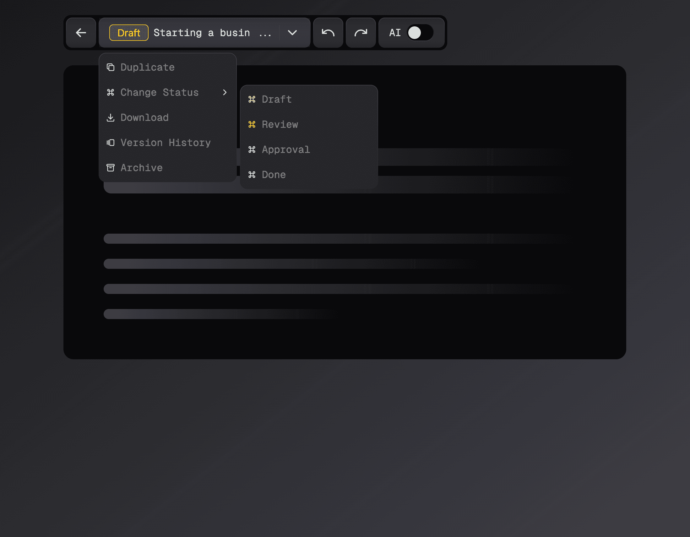 Navigation Menu